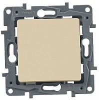 Выключатель кнопочный без рамки Legrand Etika 1-кл. слоновая кость  картинка